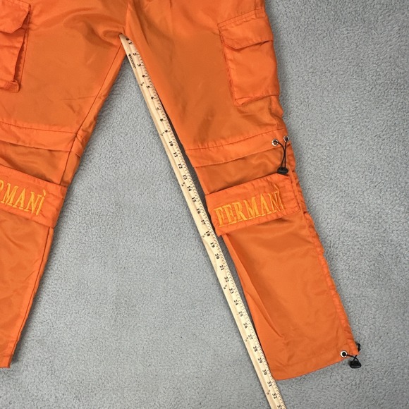 Zella Fermani‎ 2.0 Cargo Pants Men Large Orange Mesh Lined Embroidered Logo - Picture 5 of 16